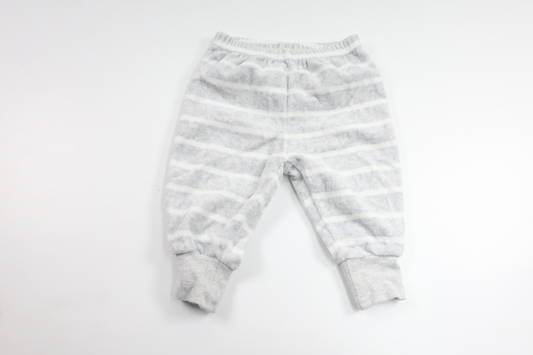 Striped fleece pants from Lindex - Size 56 - Grey