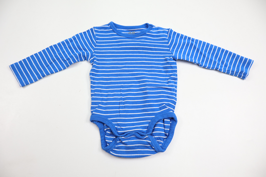 Randig body från H&M - Storlek 62/68 - Blå