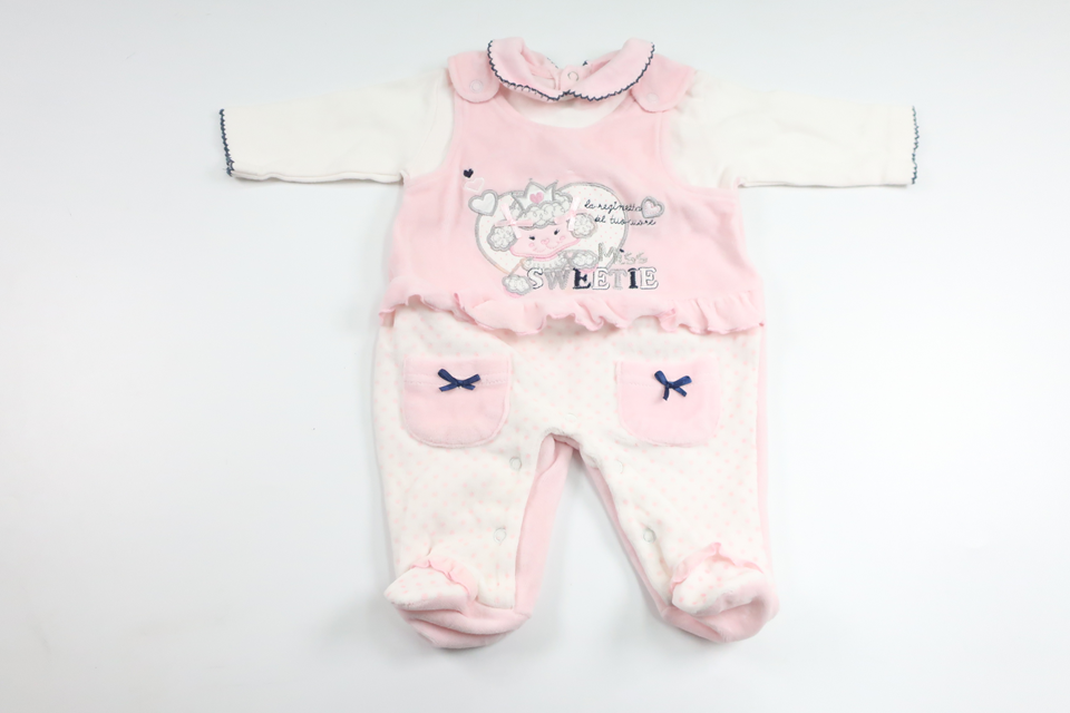 Fleece jumpsuit from Bidibimbo - Size 56 - Pink