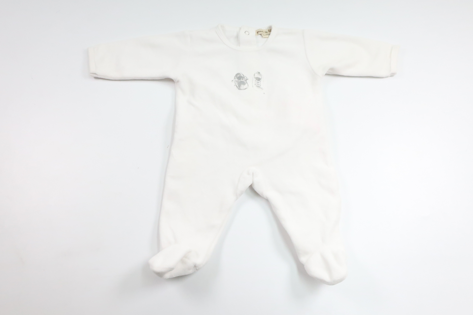 Fleece jumpsuit from Grain de Blé - Size 50/56 - White