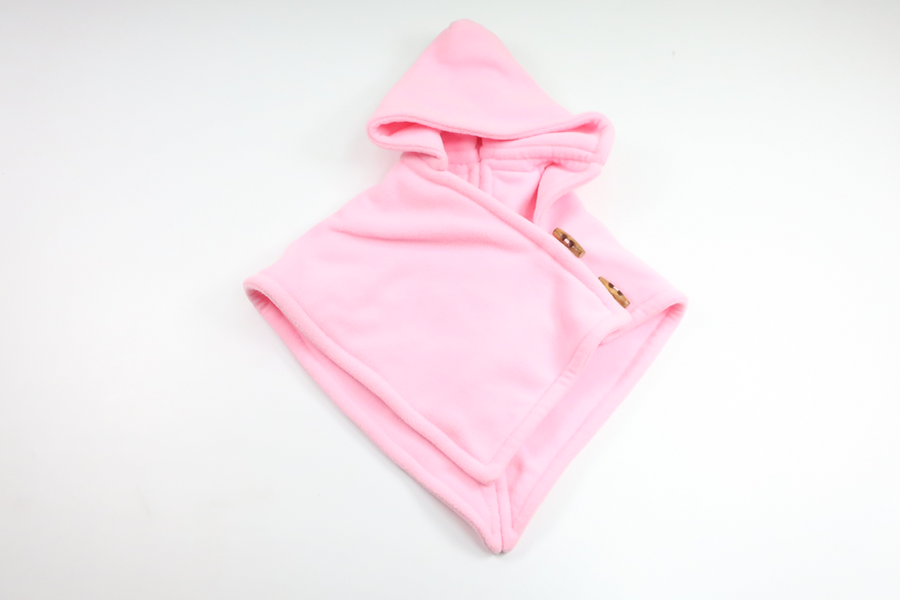 Poncho in thick fleece from Unknown - Size 86/92 - Pink