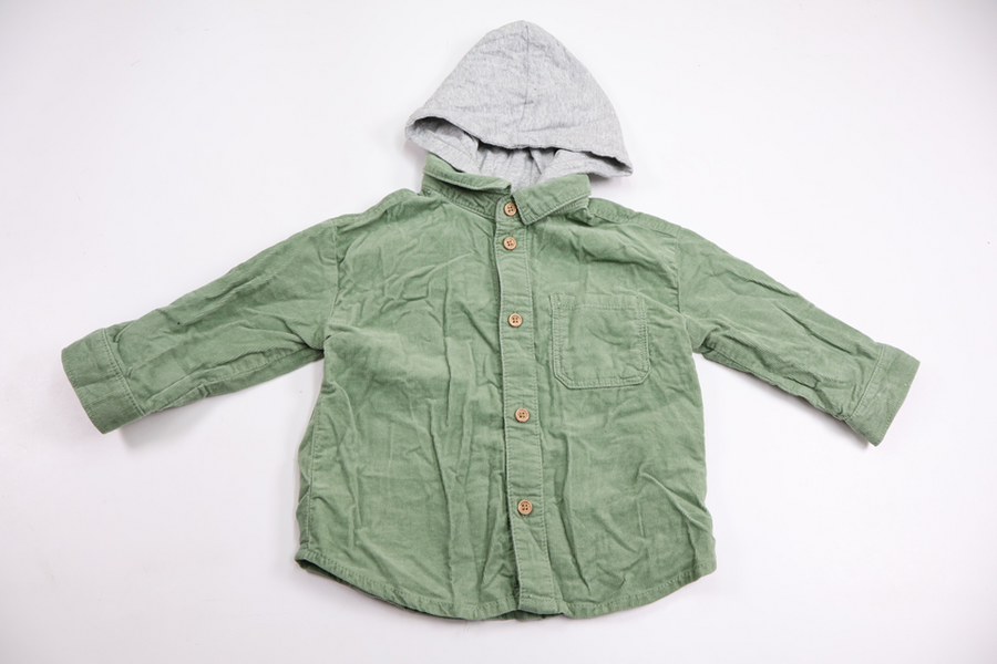 H&M Hooded shirt - Size 74 - Green