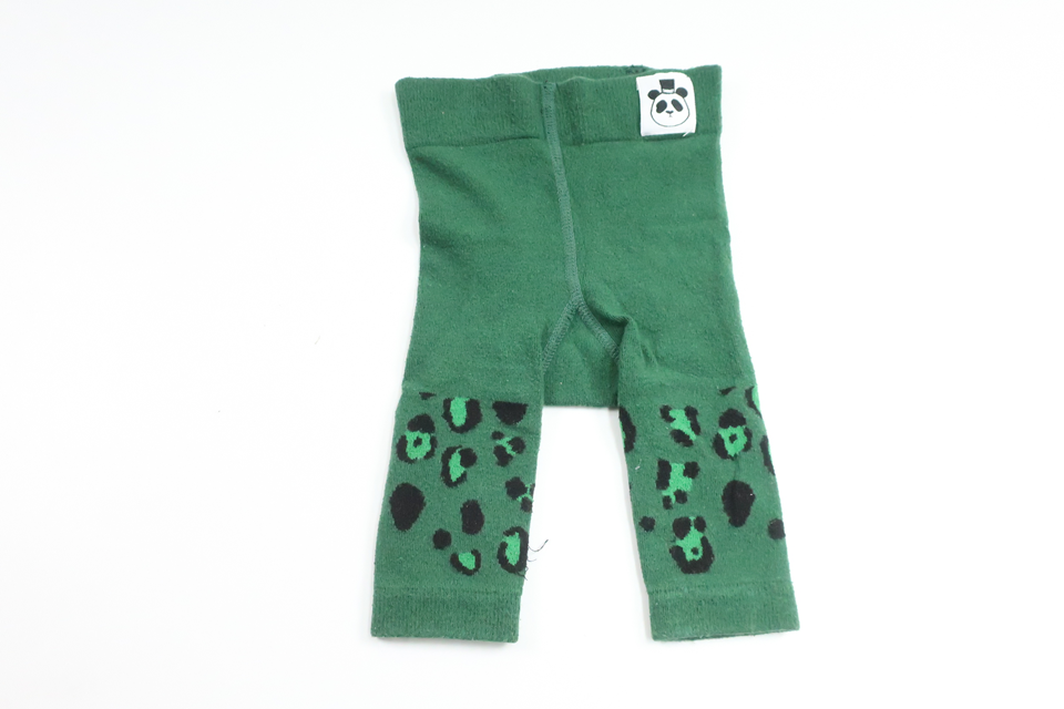 Leopard print tights from Mini Rodini - Size 56/62 - Green
