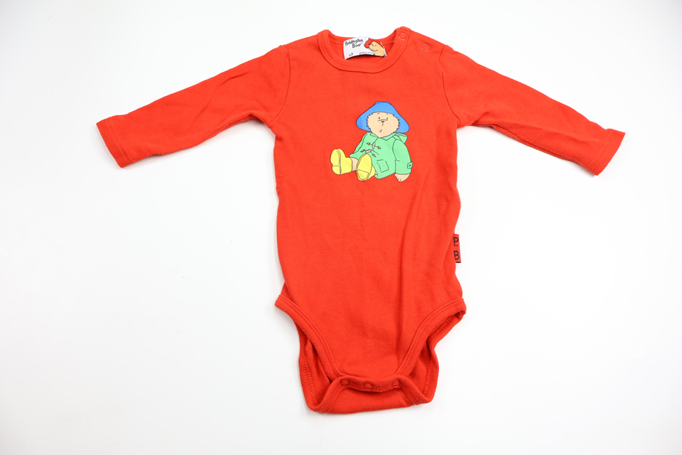 Body från Paddington Bear - Storlek 68 - Röd