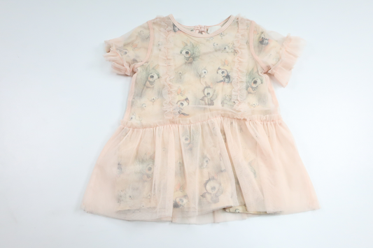 Tulle dress with Mrs Mighetto from H&M - Size 68 - Pink