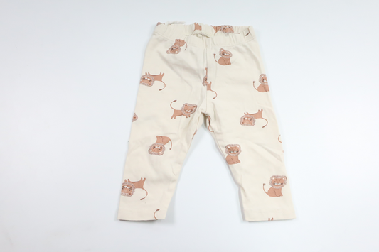 Pants with lion from Lindex - Size 62 - Off-white