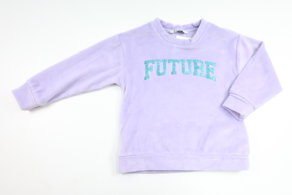 Velour sweater from Cubus - Size 98/104 - Purple