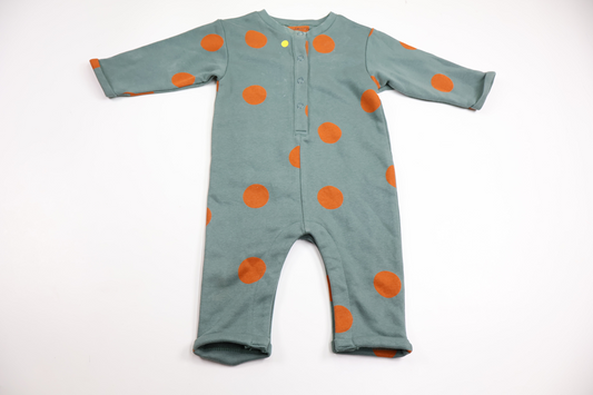 Prickig jumpsuit från Minimarket - Storlek 74 - Grön