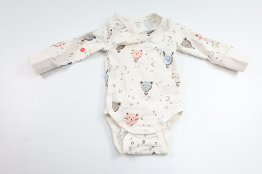 Wrap bodysuit from Lindex - Size 56 - White