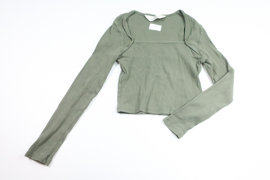 Ribbed sweater from H&M - Size 128/134 - Green