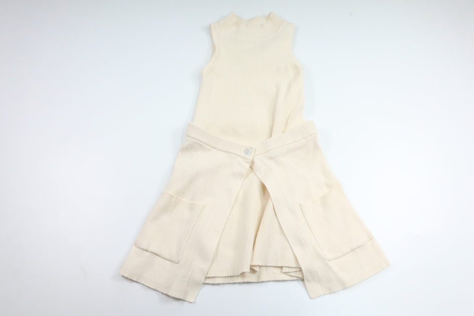 Ribbed dress from Zara - Size 120 - Off-white