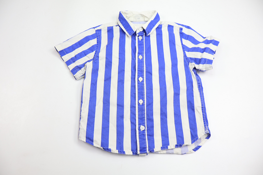 Randig skjorta från H&M - Storlek 92 - Blå