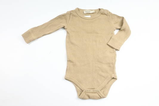 Ribbed bodysuit from MarMar Copenhagen - Size 62 - Beige