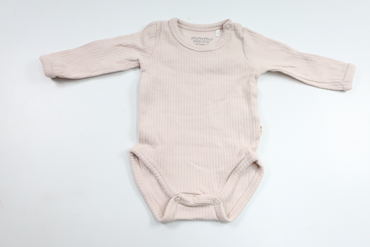 Ribbed bodysuit from Minymo - Size 50 - Pink