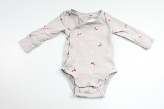 Wrap bodysuit from Lindex - Size 56 - Grey
