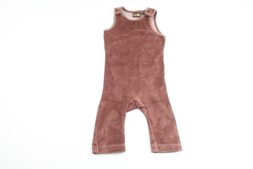 Fleece jumpsuit with heart from Me & I - Size 62/68 - Brown