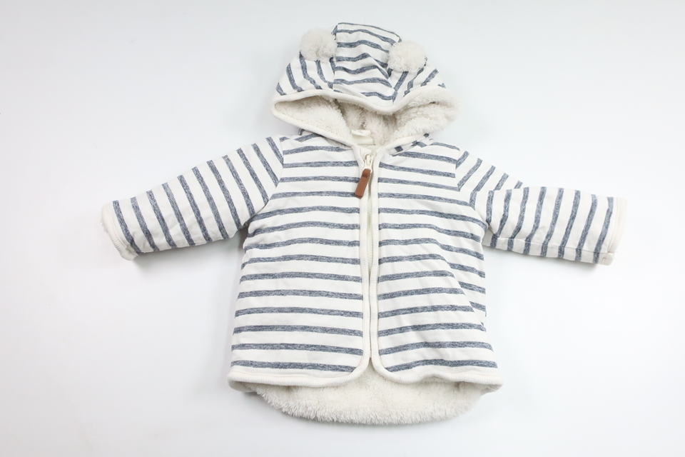 Fleece-lined thicker hoodie from H&M - Size 62 - White