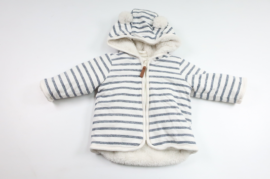 Fleece-lined thicker hoodie from H&M - Size 62 - White