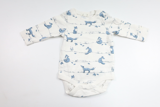 Bodysuit with foxes from Newbie - Size 56 - White