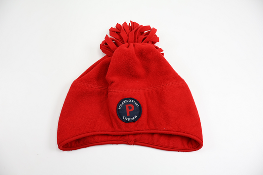 Fleece hat from Polarn O. Pyret - Size 52/54 - Red