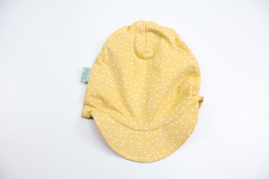 Polka dot beanie from Lilla Grodan Design - Size 50/52 - Yellow