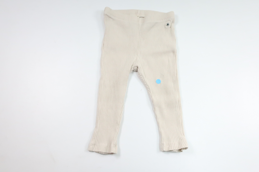 Ribbed trousers from Lindex - Size 74 - Off-white