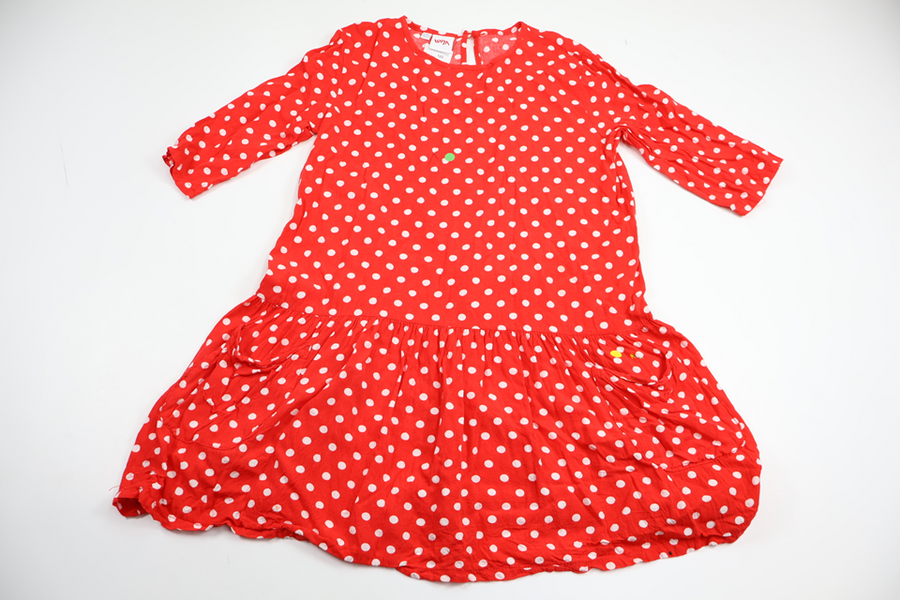 Polka dot dress from Lotta - Size 146/152 - Red