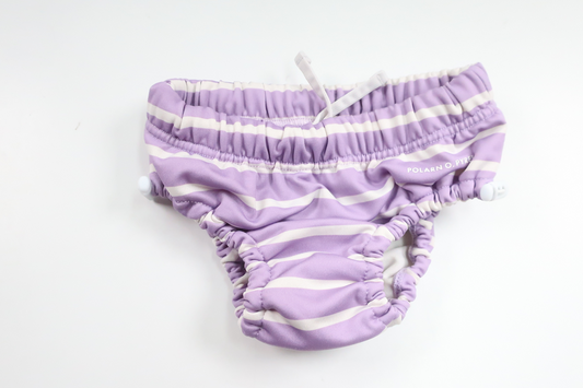 Striped swim diaper from Polarn o. Pyret - Size 62/68 - Purple