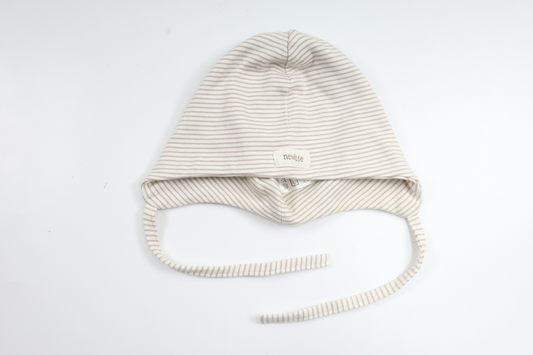 Striped hat from Newbie - Size 44/46 - Beige
