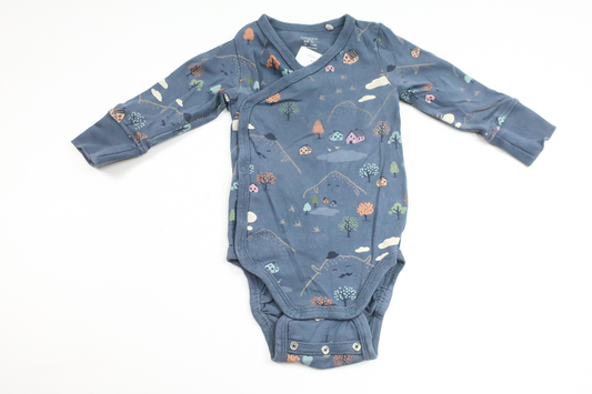 Wrap bodysuit from Lindex - Size 56 - Blue