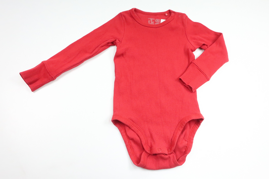 Ribbed bodysuit from Lindex - Size 86 - Red