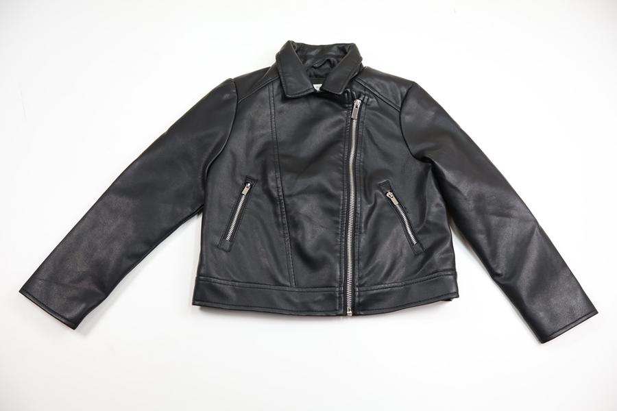 Bikerjacka från Primark - Storlek 122 - Svart