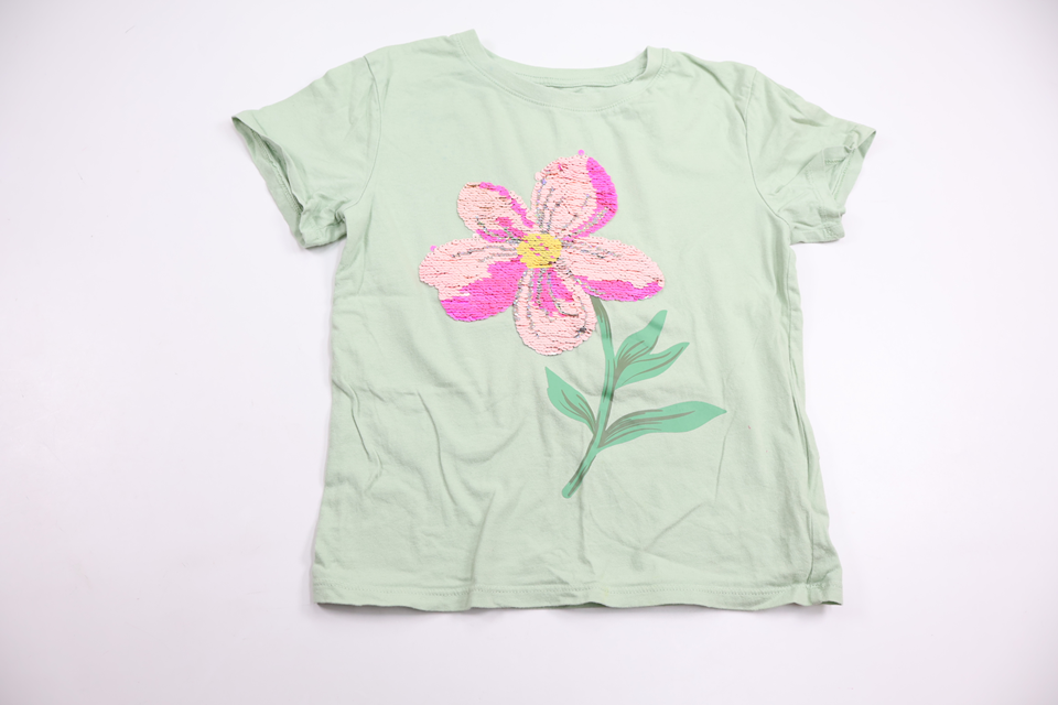T-shirt med vändbara paljetter från H&M - Storlek 122/128 - Grön