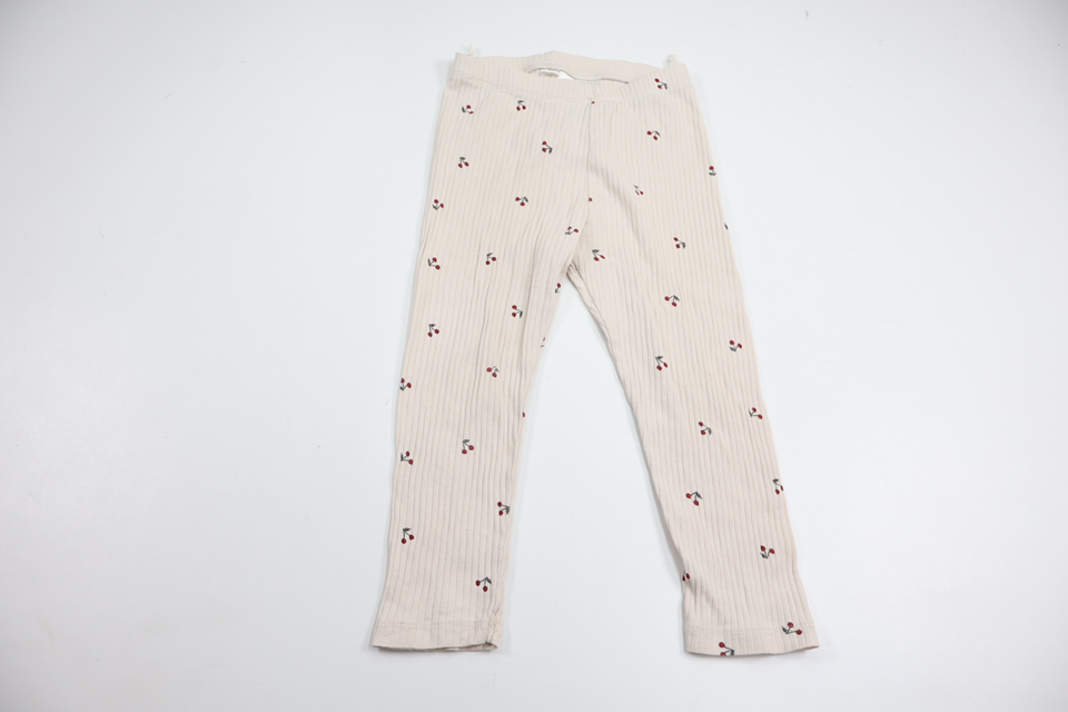 Ribbade byxor från H&M - Storlek 86/92 - Benvit