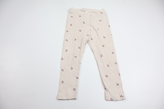 Ribbade byxor från H&M - Storlek 86/92 - Benvit