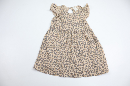 Leopardmönstrad klänning från H&M - Storlek 92 - Beige