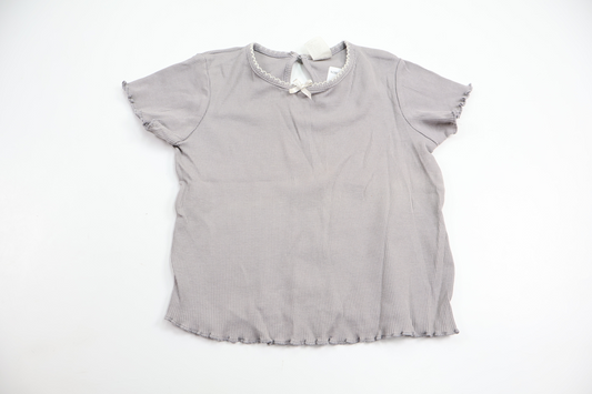 Ribbad tröja från H&M - Storlek 80 - Grå