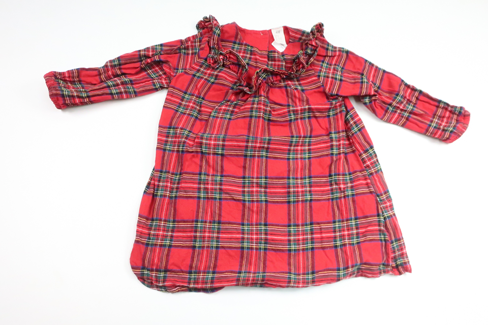 Checked dress from H&M - Size 92 - Red