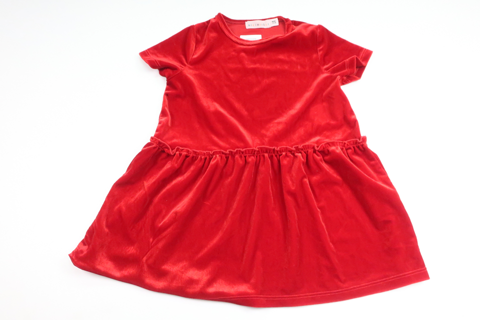 Velour dress from Minimarket - Size 86/92 - Red