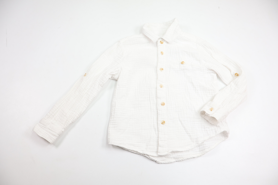 Skjorta från Denim Day - Storlek 98/104 - Vit