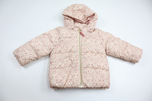 Floral winter jacket from H&M - Size 86 - Pink