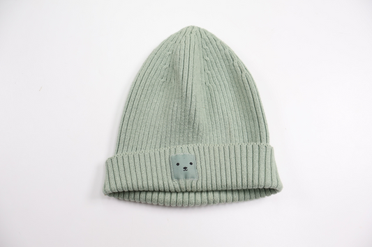 Ribbed beanie from Kappahl - Size 48/50 - Green