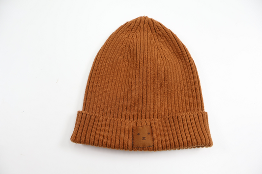 Ribbed hat from Kappahl - Size 48/50 - Brown