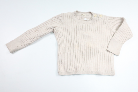 Ribbed sweater from Arket - Size 74/80 - Beige