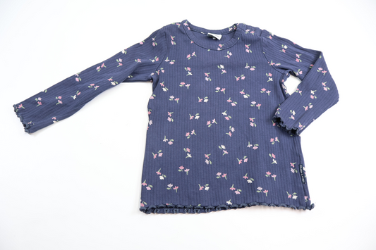 Ribbed top from Polarn O. Pyret - Size 92 - Navy blue