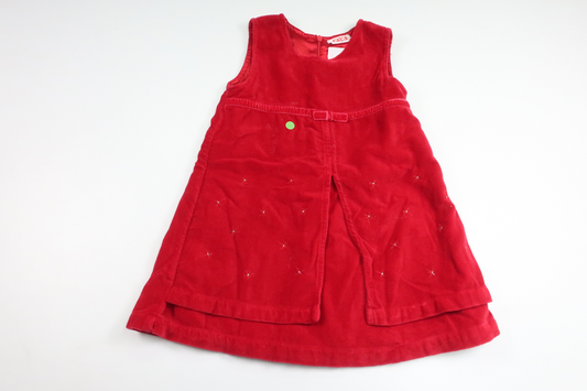 Velour dress from FIX by Lindex - Size 86 - Red