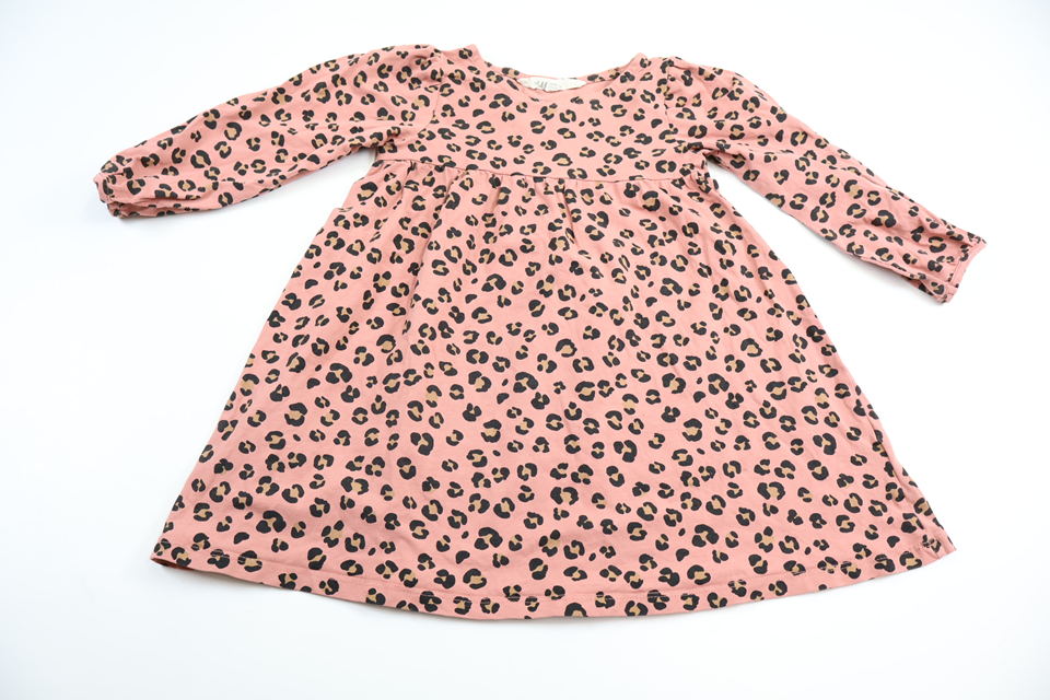 Leopardmönstrad klänning från H&M - Storlek 98 - Rosa