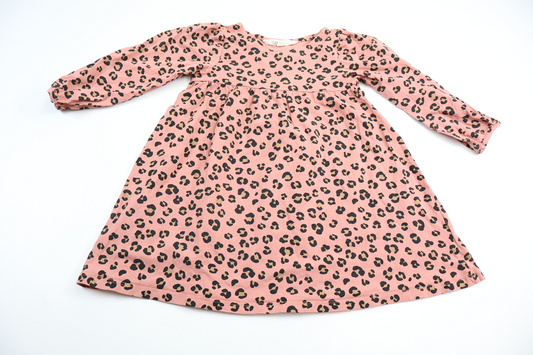 Leopard print dress from H&amp;M - Size 98 - Pink