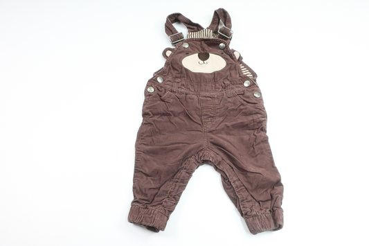 Lined overalls with teddy bear from H&M - Size 68 - Brown