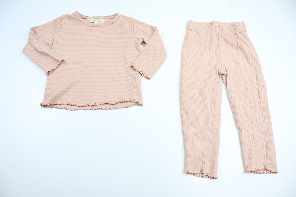 Tvådelad pyjamas från Organic Cotton - Storlek 86/92 - Rosa
